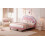 4ft6 Double Bed with LED Adjustable Cloud Headboard Upholstered Frame 7