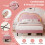 4ft6 Double Bed with LED Adjustable Cloud Headboard Upholstered Frame 10