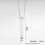 (black) Stainless Steel Vacuum Plating Necklace Three-dimensional Meditation 2