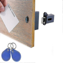 (B) Invisible Electronic Cabinet Lock, Hidden Lock, Diy Rfid Lock La-tch For Wooden Cabinet Drawer Locker Cupboard