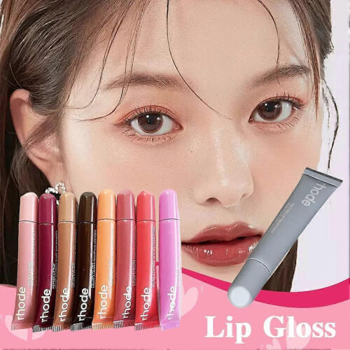 (raspberry jelly) Rhode Lip Gloss Peptide Lip Treatment Salty Tan New Original 2