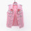 (M,Pink)Women Spring And Autumn Coats Solid Sleeveless Denim Jacket Outerwear - PJ 1