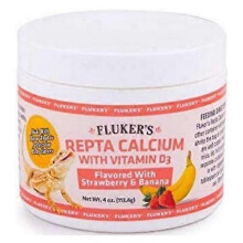 Flukers Strawberry Banana Flavored Repta Calcium, 4 oz (Pack of 1)