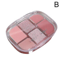 (B) 6 Colors Pink Eye Shadow Palette Makeup Palette