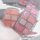 (E) 6 Colors Pink Eye Shadow Palette Makeup Palette 1