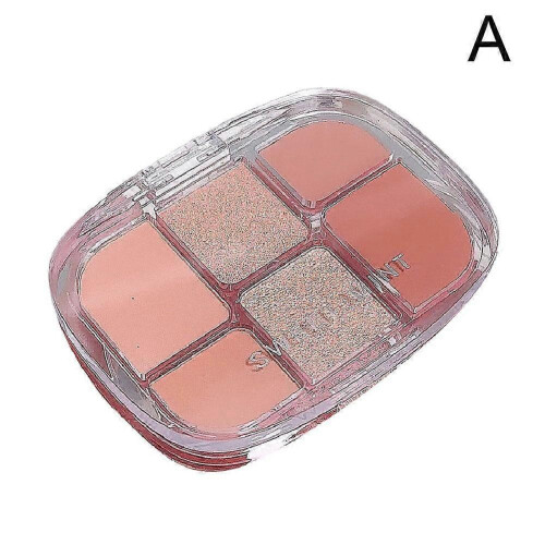 (E) 6 Colors Pink Eye Shadow Palette Makeup Palette 1
