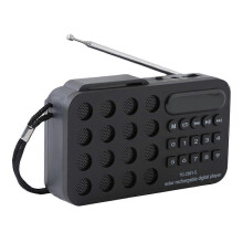 (White 10pcs) Mini Portable Pocket FM Radio Solar Charging Wireless Speakers Support USB