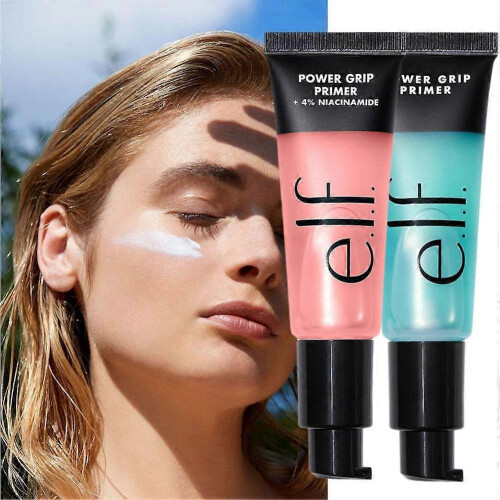 (green) elf Power Grip Primer Hydrating Gel Base Makeup Foundation Tighter Hold 1