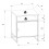 (Matt, Modern/Contemporary) Metal bedside table side table Flokas L 5