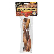 Savory Prime Braided Bully Stick Dog Treat, 1 Count / 6 Inches