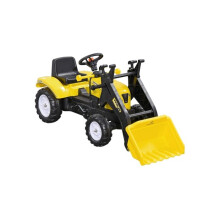 Pedal Go Kart Ride On Excavator W/ Front Loader Digger Four Wheels Child Toy, for 3 Years Old