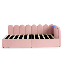 3ft Single Daybed with Smart RGB LED Lights and 2 Storage Drawers