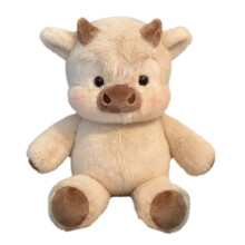 (45cm, G) Farm Animal Plush Cute Pig Lamb Highland Cow Stuffed Toys Soft Fluffy Hugging Dolls for Kids And