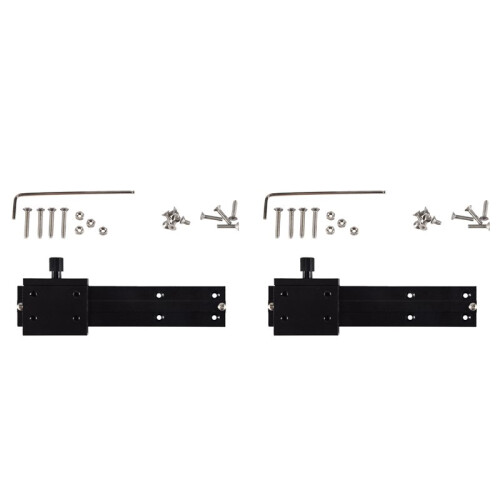2X CNC Adjustable Module Mounting Frame Laser- Set for Laser- Focus for Laser-Machine Device Full Metal Black