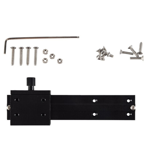 2X CNC Adjustable Module Mounting Frame Laser- Set for Laser- Focus for Laser-Machine Device Full Metal Black 1