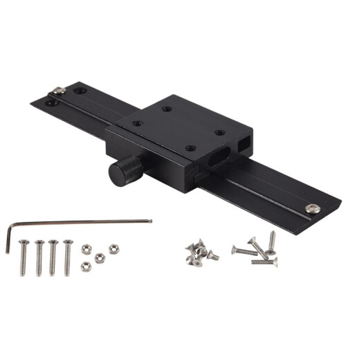 2X CNC Adjustable Module Mounting Frame Laser- Set for Laser- Focus for Laser-Machine Device Full Metal Black 2