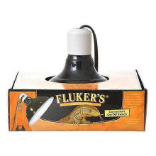 Flukers Clamp Lamp with Switch, 150 Watt (8.5" Diameter) (Pack of 1)