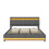 6ft Super King Upholstered Bed Frame with Hydraulic Storage 6