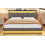 6ft Super King Upholstered Bed Frame with Hydraulic Storage 10