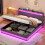 6ft Super King Upholstered Bed Frame with Hydraulic Storage 14