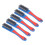 5Pcs Wire Brush Set - Silicone Handle, SS Bristles 2