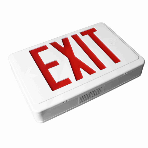 LED Emergency Exit Sign 1000mAh Red AC85-265V IP30 2