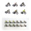 6/12Pcs Tiny Plastic Biking Figure Miniature Cyclist Models-6 2