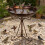 Weathered Iron Bird Drinking Dish Including Food Tray For 6