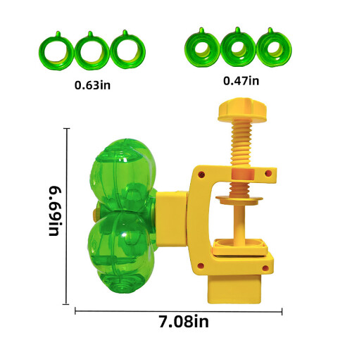 Durable ABS Pet Food Dispenser With Turning Attachment For 2