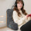 Backrest Cushion Reading Pillow With Arms For Book Lover-Green 5
