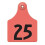 Allflex Global Maxi Numbered Tags 1-25 Red, 1 Count 1
