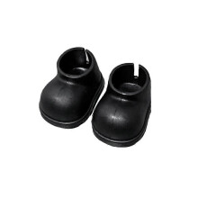 (Black) For Pop Mart Labubu Figurine Shoes Cotton Doll Short Rain Boots Standing Assistance Accessories for Dolls White