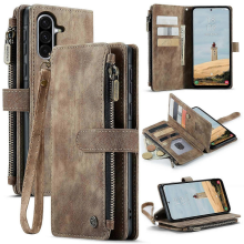Samsung Galaxy A56 5G Case with Strap, CASEME C30 Zipper Card Holder PU Leather