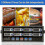 Commercial 8 Channels Digital Kitchen Timer, Stainless Steel Calculagraph Timer with Alarm , Clock(,) 4