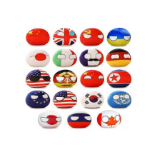 19pcs Country Balls Plushies Set, 10cm Poland Ball Plush Doll, Pendant Accessories, Stuffed Toys Gifts for Kids Adults