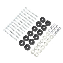 12pcs Galvanized Steel Trampoline Screws & Nuts for Secure Assembly
