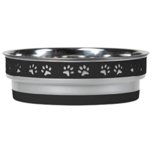 Loving Pets Corsa Pet Bowl, Stealth Black, Large