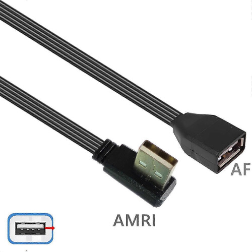 (0.5m, straight head) Versatile USB 2.0 Extension Cable with 90-Degree Head for UK Office and Home Electronics 1