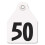 Agritags AgriLabs Maxi Numbered AgriTags 26-50 White, 1 Count 1