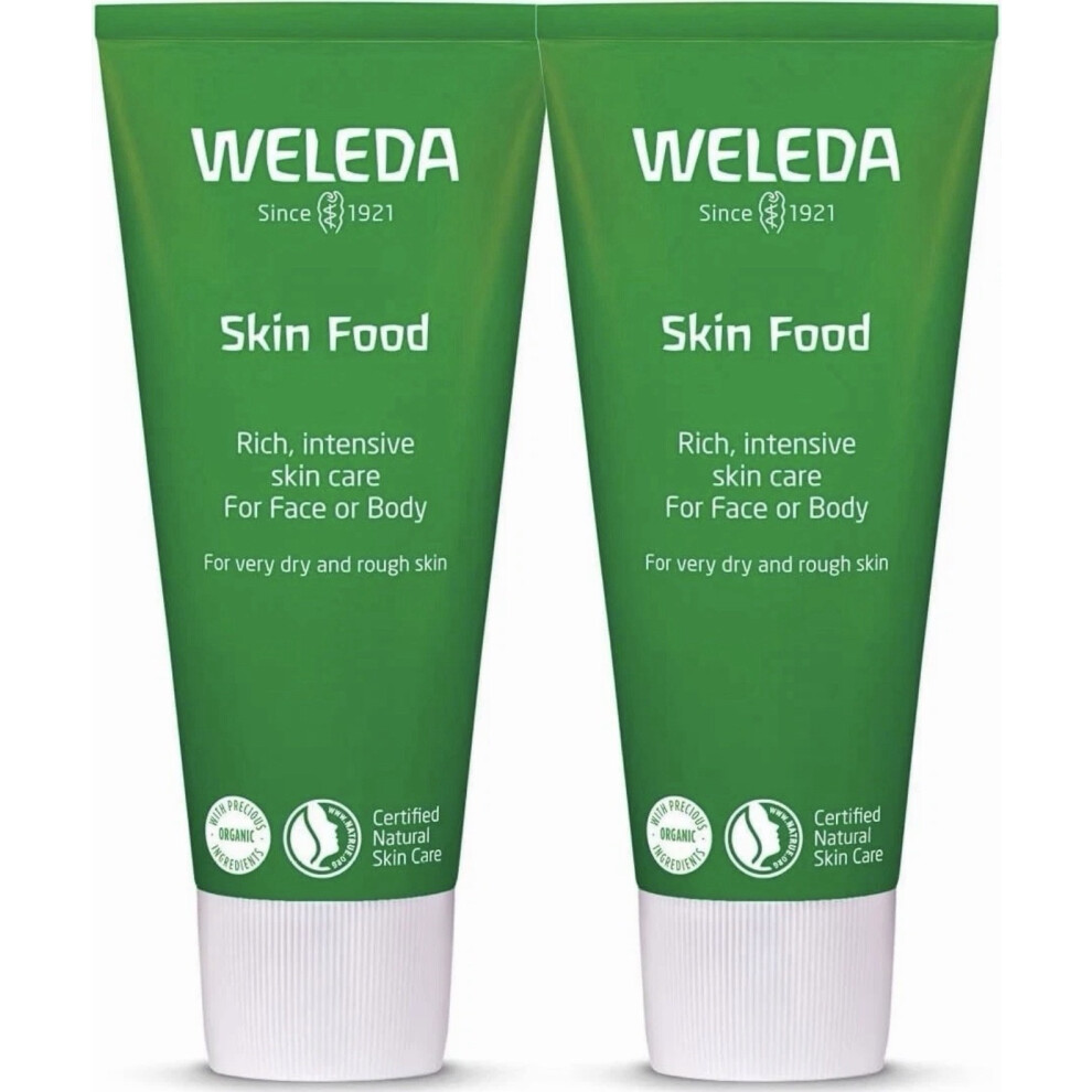 Weleda 2X Skin Food For Dry And Rough Skin 75Ml Lotion Moisturiser - Twin Pack