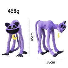 Monster Catnap Plush Smiling Friends Plush Toy Purple Cat Plush Doll