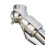 Tire Pressure Gauge Pencil Rotatable Silver PSI 2