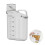 (S, white) Slim Rice Container Storage Tank, Dry Food Airtight Container kitchen Storage 1