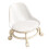 Child's Low Roller Stool with Backrest White 5