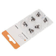 6pcs Click Sleeve Silicone Anti-Static Black XS