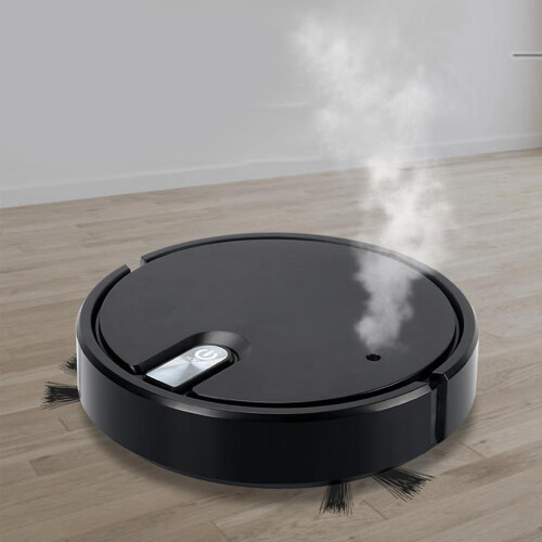Black Robot Vacuum Cleaner ABS, 906g/32oz, Battery 2