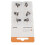 6pcs Click Sleeve Silicone Anti-Static Black XS 13
