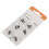 6pcs Click Sleeve Silicone Anti-Static Black XS 16