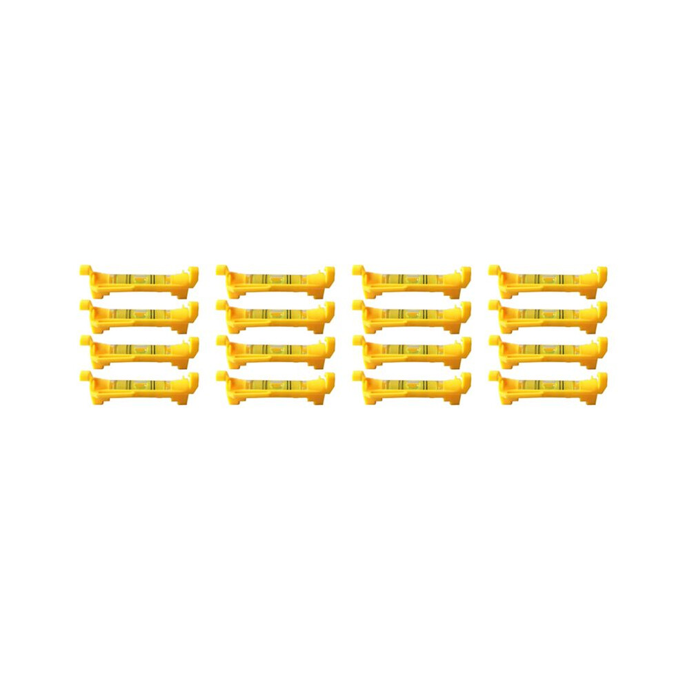 16Pcs String Level Hanging Bubble Levels For Leveling Surveying, Building Trades, Bricklaying, Etc. (Yellow) 4713750237683