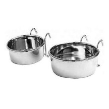 Spot Stainless Steel Hook-On Coop Cup, 10 oz (4" Diameter) (Pack of 1)